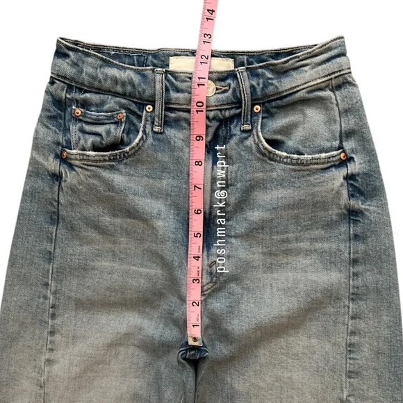 MOTHER Half Pipe Ankle Fray I Confess High Waist Wide Leg Crop 23 - Picture 11 of 16